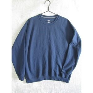 Athletic Works Blue Crewneck Sweatshirt Mens Long Sleeve Casual Comfort Athletic